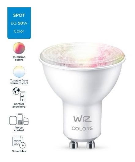 Lampara Wiz Led Smart Gu10 Rgb 4.9w