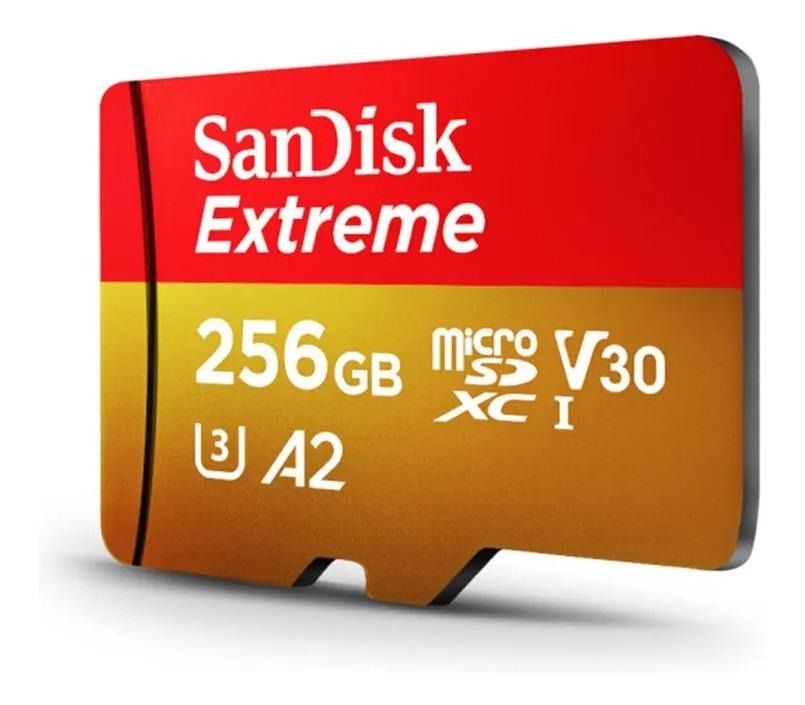 Micro Sdxc 256gb Sandisk Extreme Uhs-i A2 C/adap-sd