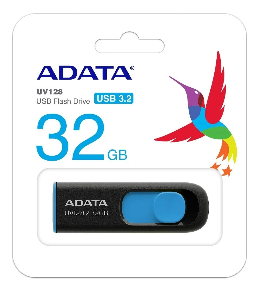 Pen Drive Adata Uv128 32gb Black