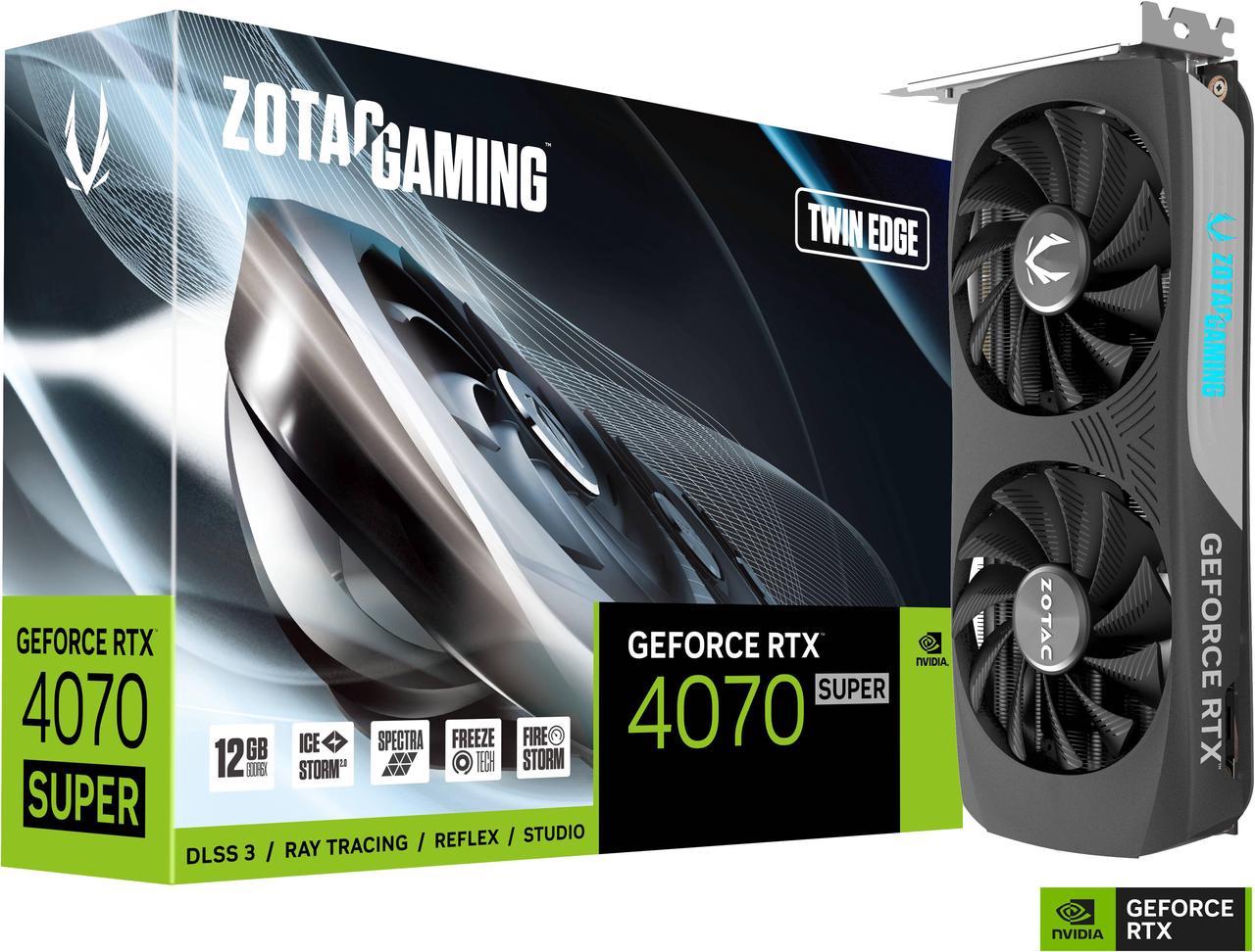 Placa De Video Zotac Rtx 4070 Super Twin Edge 12gb Ddr6x