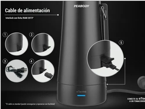 Peabody Termo Electrico Negro Et1000n