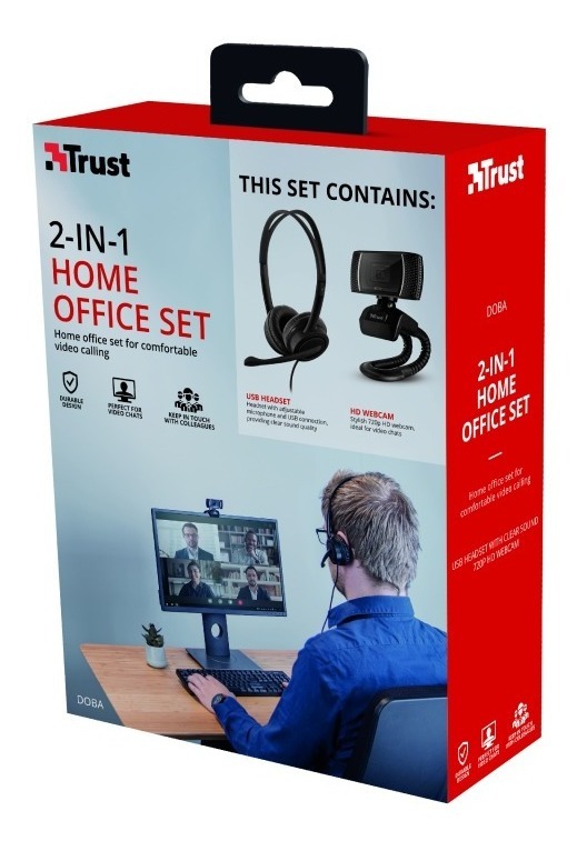 Auricular Y Webcam Trust Doba Home Office