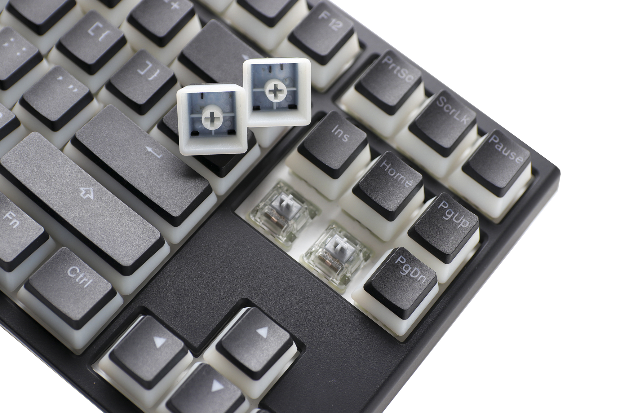 Teclado Gamer Ducky One 2 Rgb Tkl Pudding Edition Rgb Led Cherry Mx Blue Double Shot