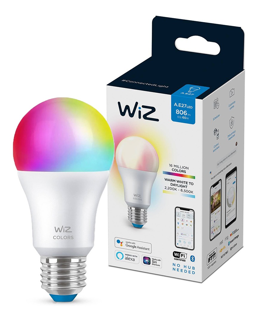 Lampara Wiz Led Smart A60 8w E27 Color