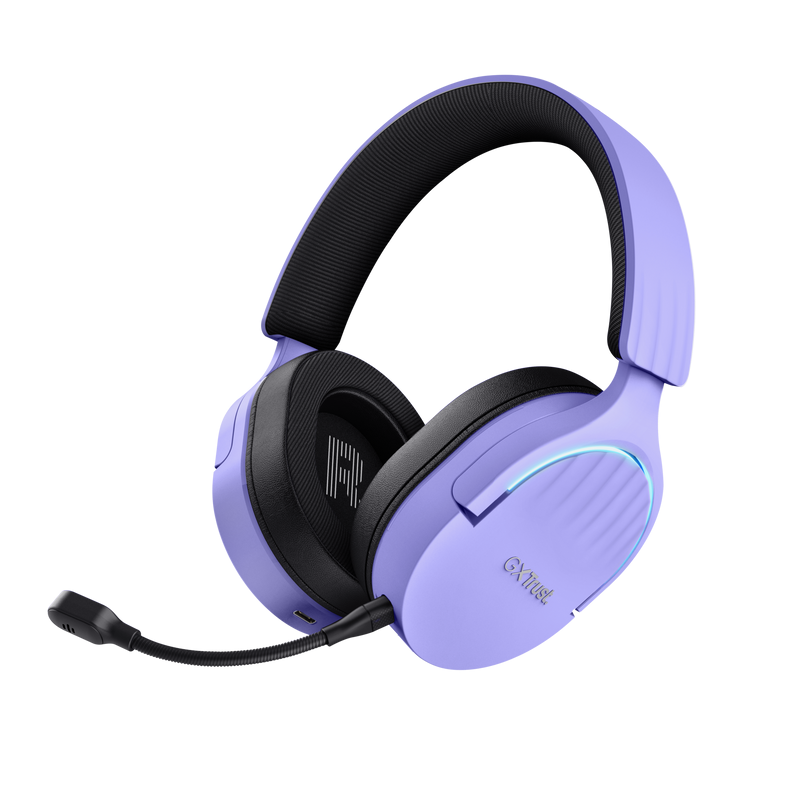 Auricular Gamer Trust Fayzo Wireless Purple Gxt491p
