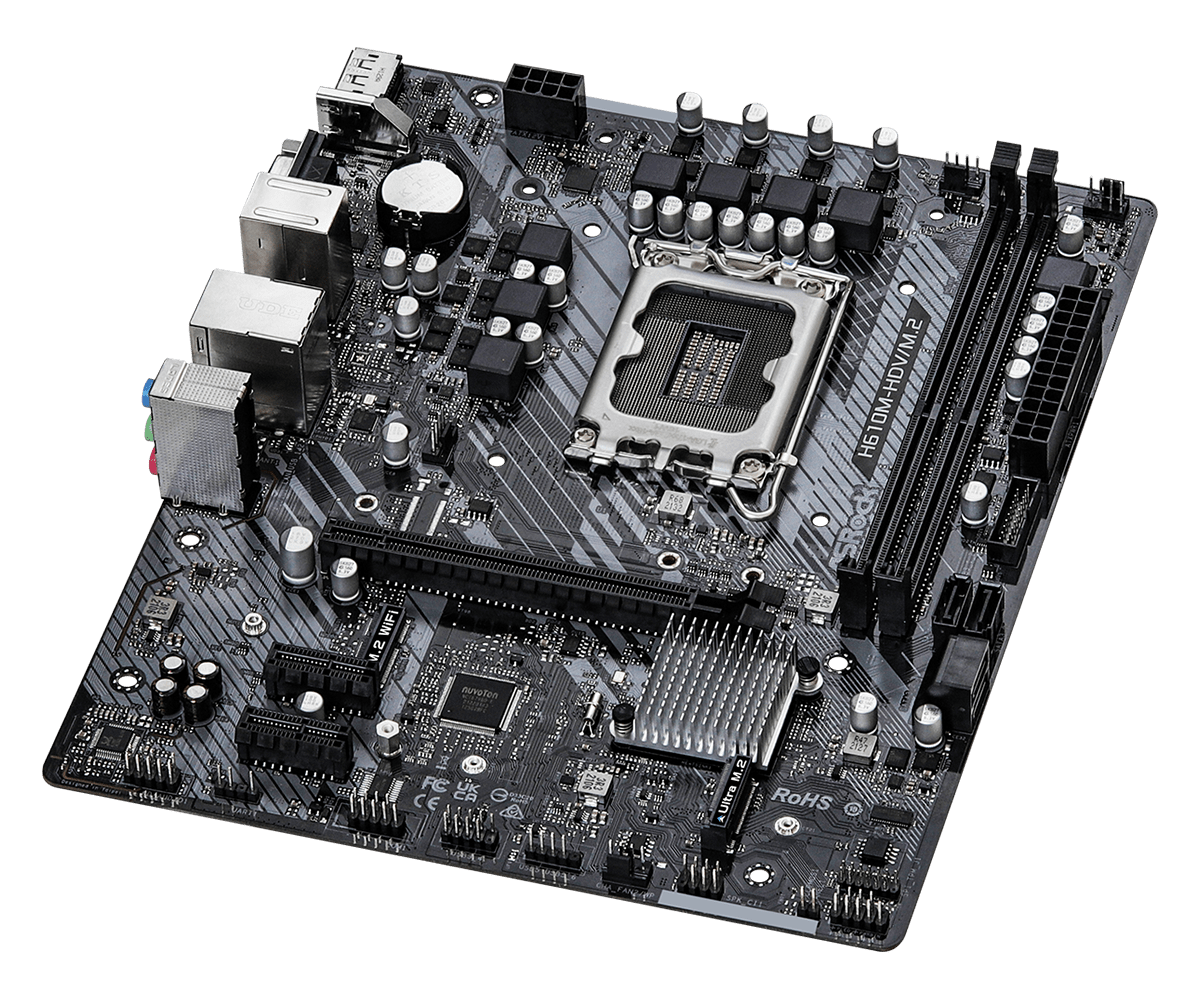 Mother Asrock (lga1700) H610m-hdv/m.2