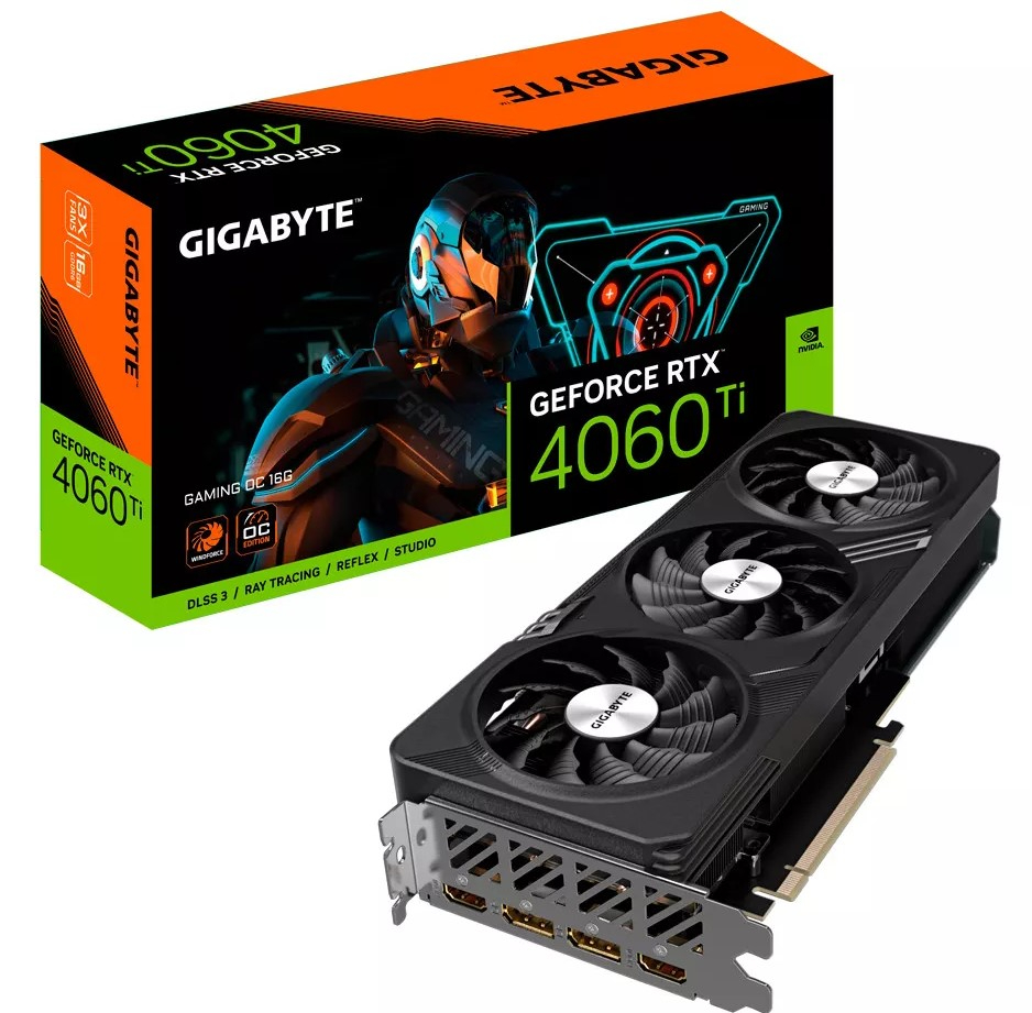Placa De Video Gigabyte Rtx 4060ti Gaming Oc 16gd