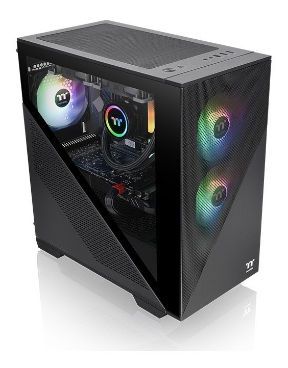 Gabinete Gamer Thermaltake Divider 170 Tg Argb Black Temp Glass