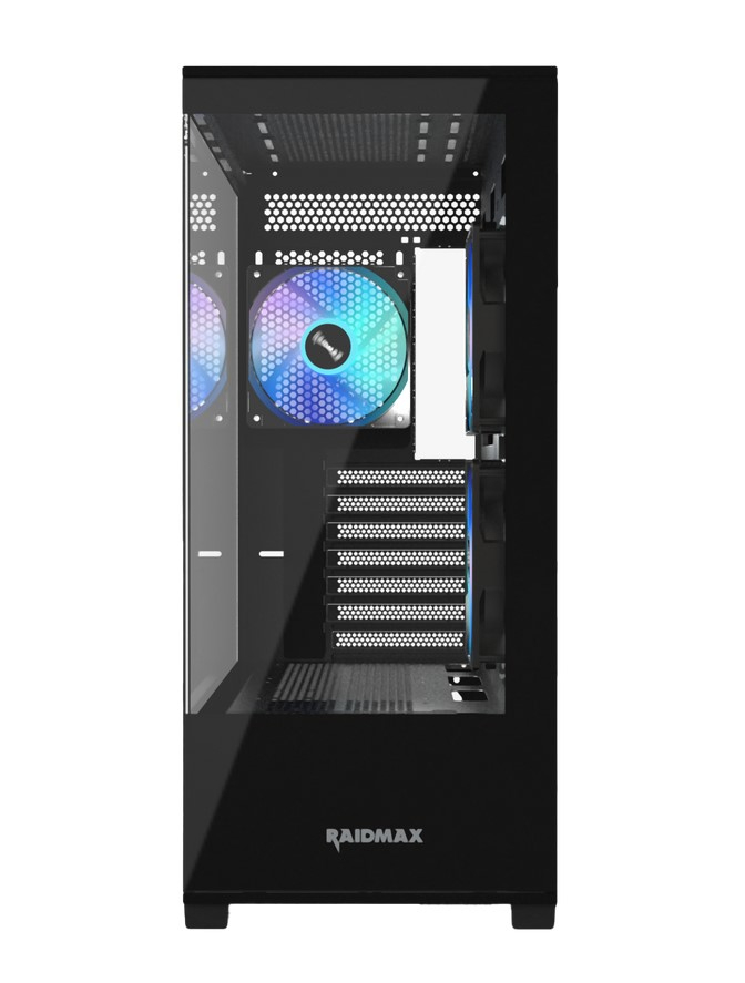 Gabinete Gamer Raidmax Infinita I801 Fishtank Argb Tg Black