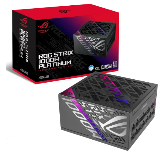 Fuente Asus Rog Strix 1000w Gaming Atx 3.1 Pcie 5.1 80 Plus Platinum