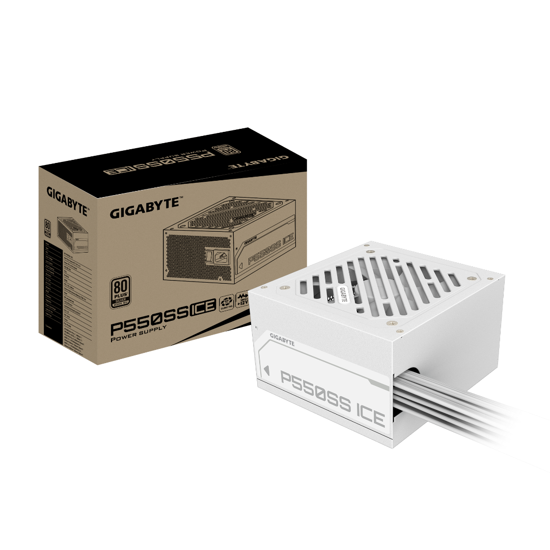 Fuente Gamer Gigabyte 550w Ice 80 Plus Silver Atx 3.0 White