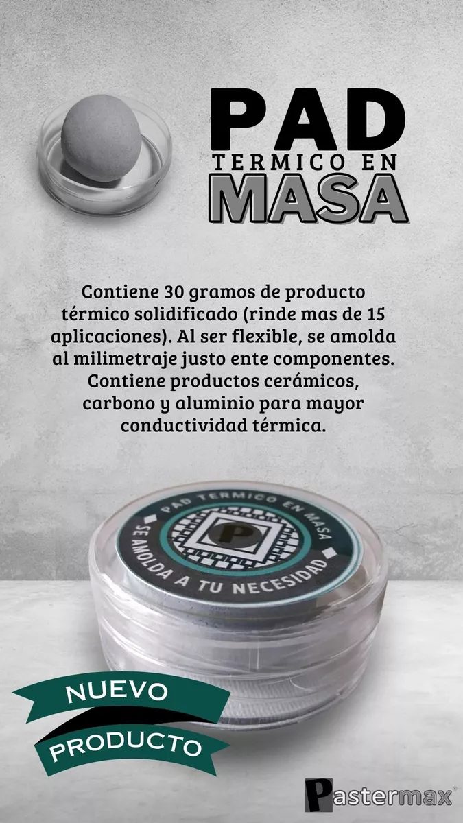 Pad Termico En Masa Carbono Pastermax 30grs