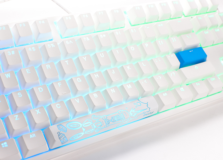 Teclado Gamer Ducky One 2 Rgb Tkl White Kailh Box Jade Switch Double Shot Pbt Mecanico