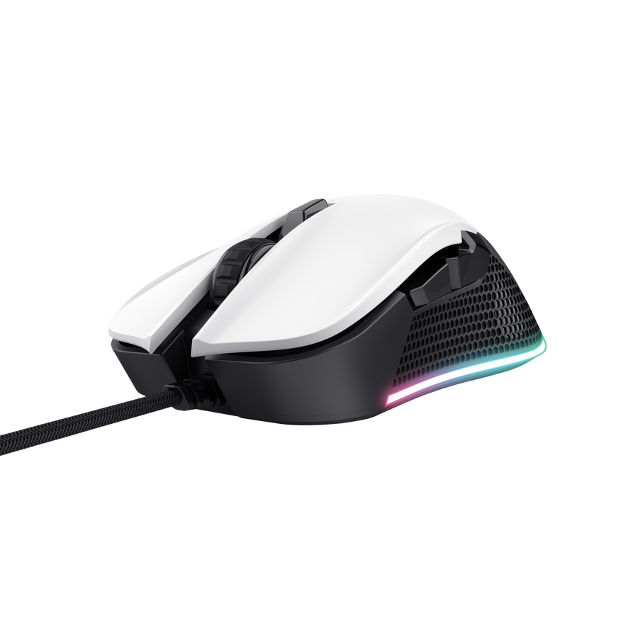 Mouse Trust Ybar Gaming Eco White Gxt922w