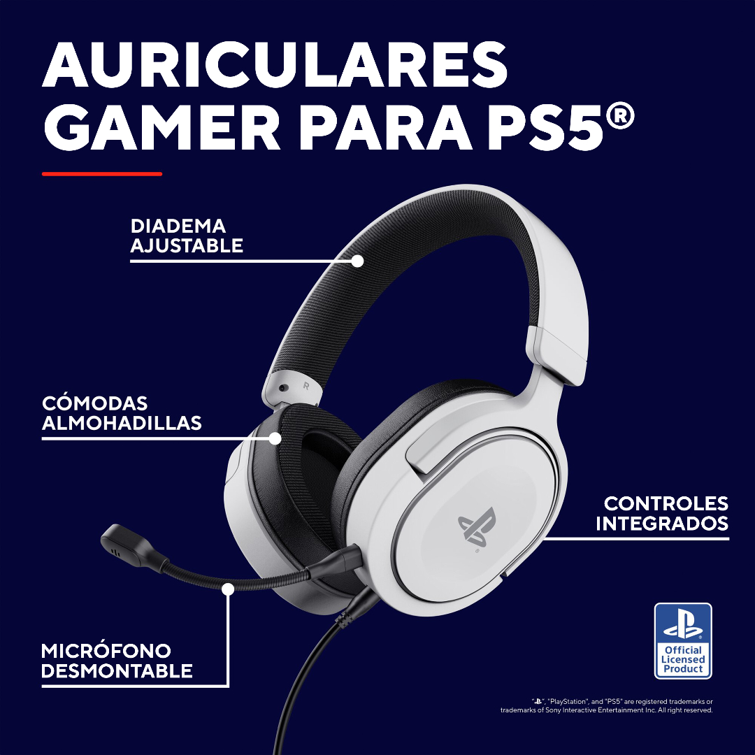 Auricular Gamer Trust Forta Ps5 Gxt498w