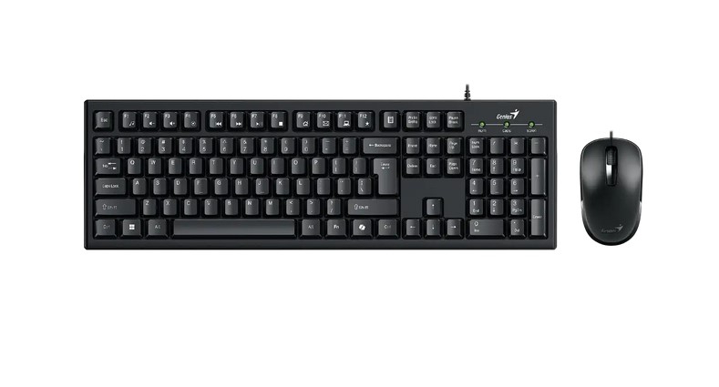 Teclado + Mouse Combo Usb Genius Km-100se Black Sp