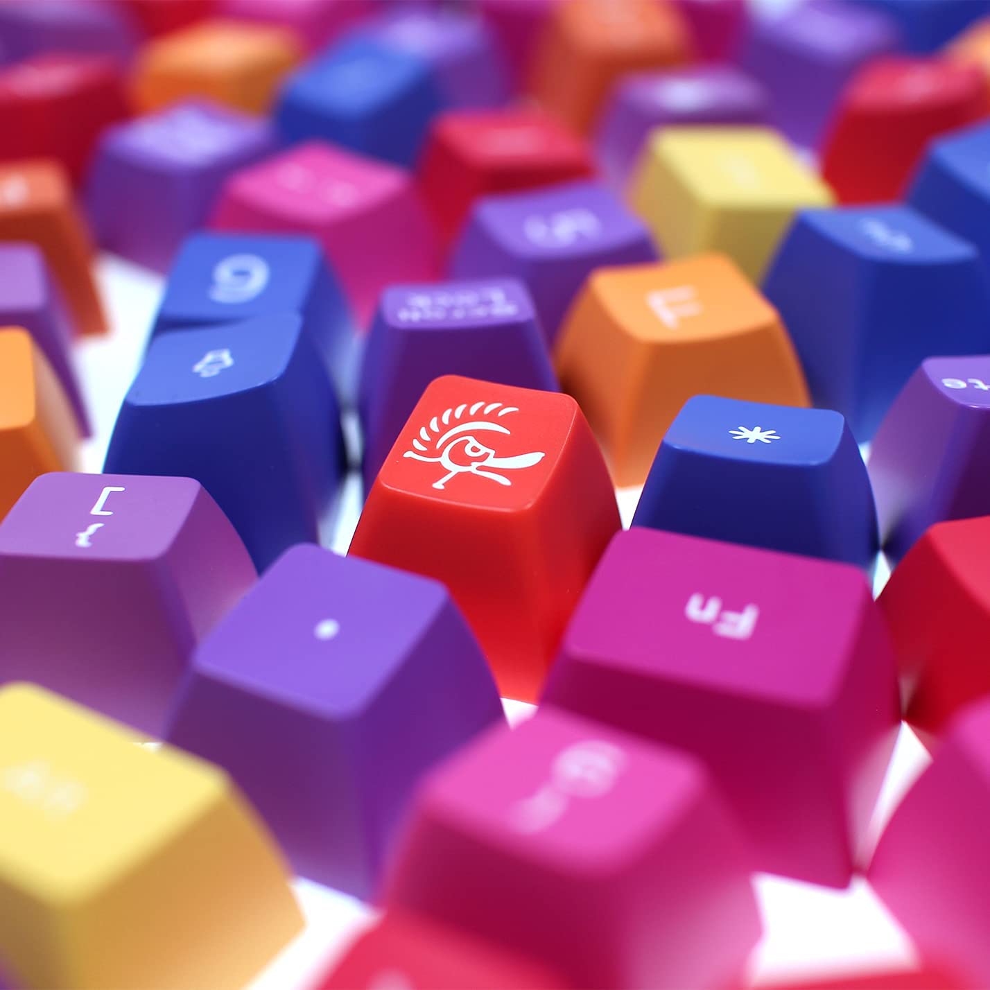 Ducky Keycap Set Afterglow Sa Us Abs Seamless Double Shot