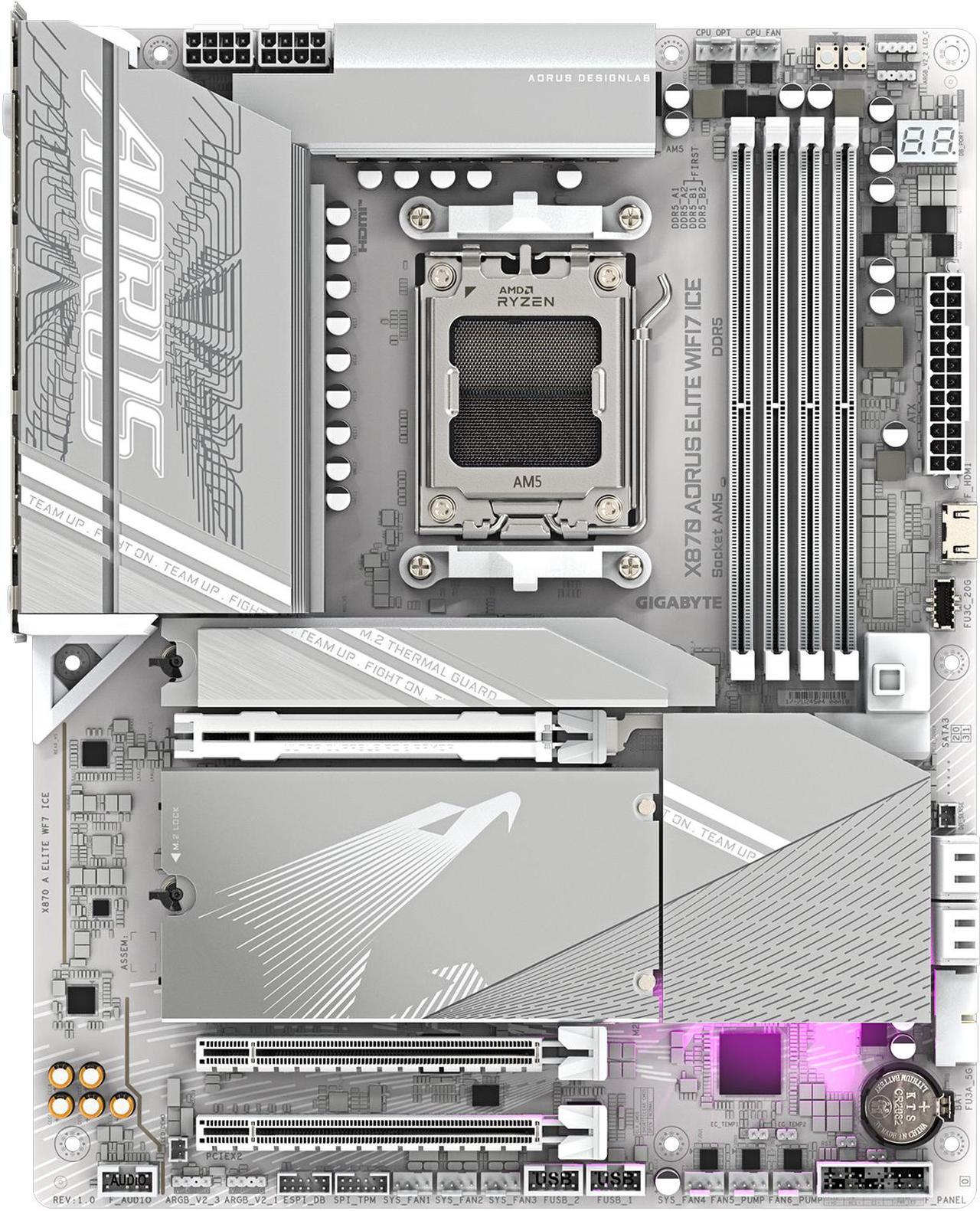 Mother Gigabyte (am5) X870 A Elite Wf7 Ice