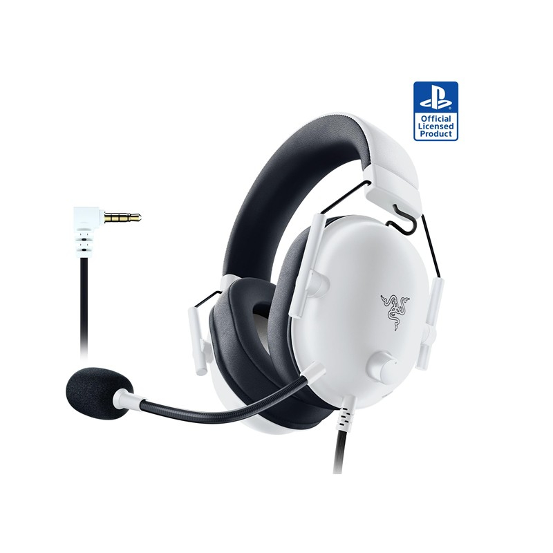 Auricular Gamer Razer Blackshark V2 X For Ps White Wired