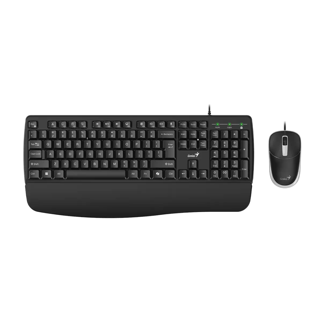 Teclado + Mouse Combo Usb Genius Km-123 Black