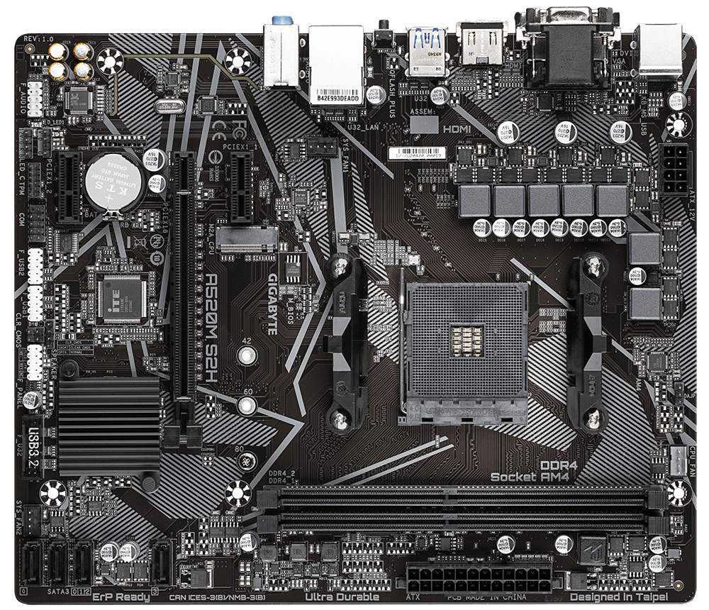Mother Gigabyte (am4) A520m S2h