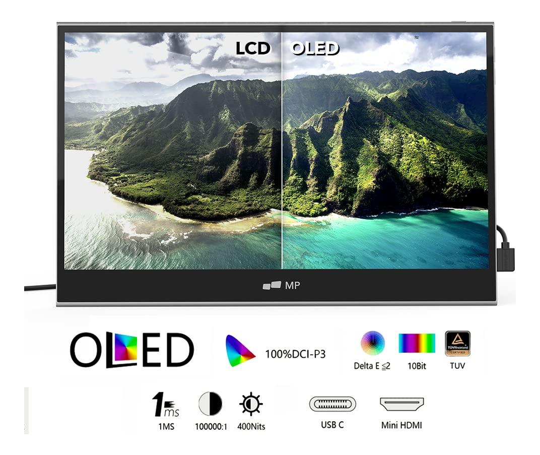 Accesorios Byh Monitor Portatil Para Notebook Glance Pro Oled 15.6