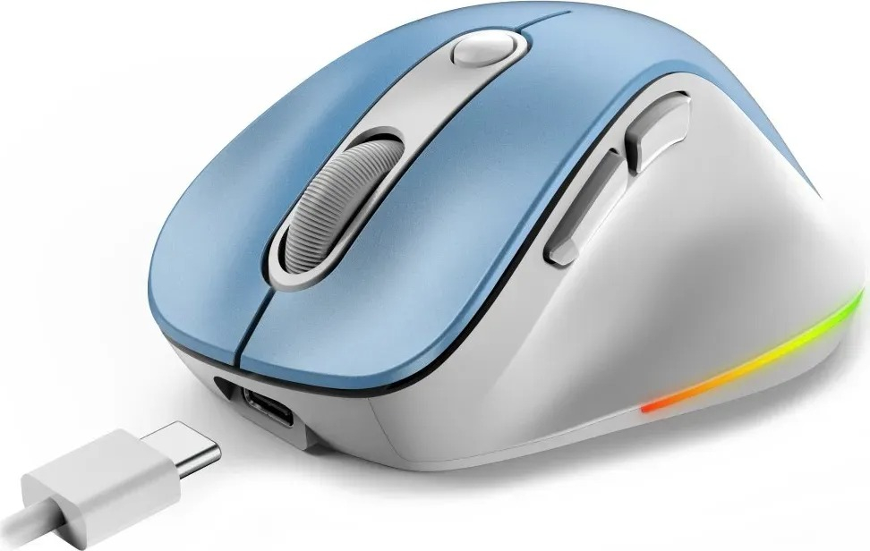 Mouse Genius Rs2 Ergo 9000s Pro Light Blue