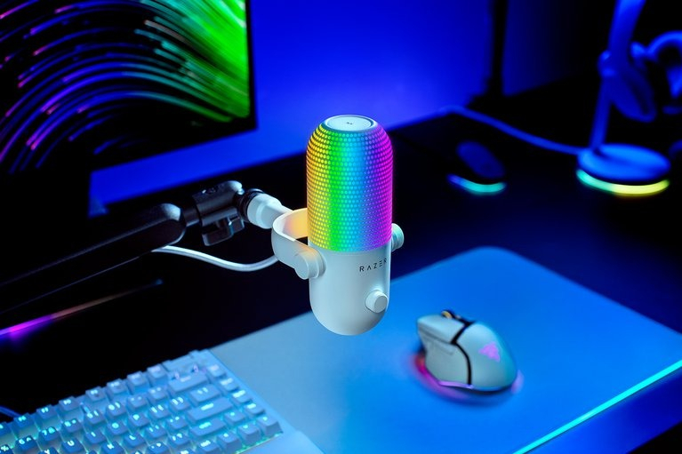 Microfono Razer Seiren V3 Chroma White