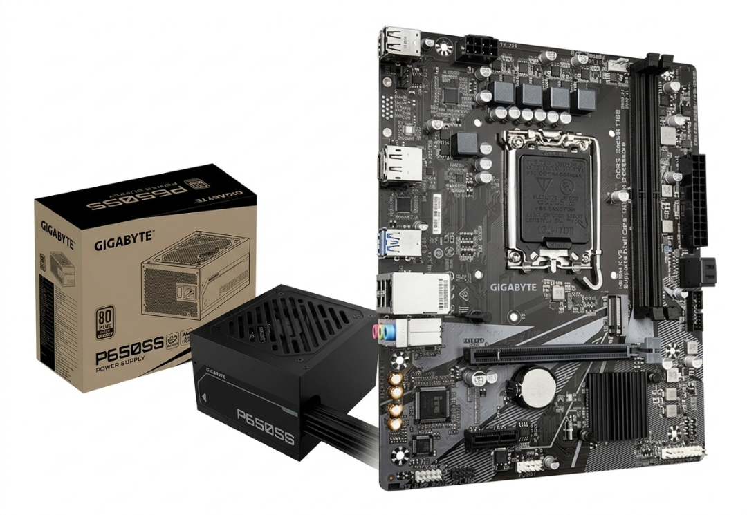 Kit Gigabyte Silver 650w + H610m-k