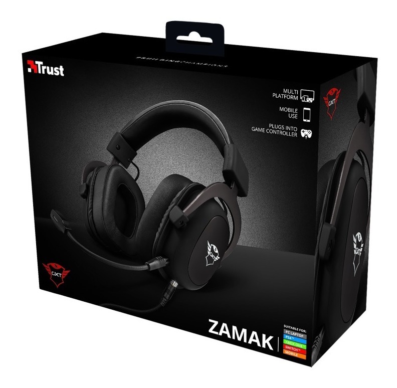 Auricular Gamer Trust Zamak Premium Gxt 414