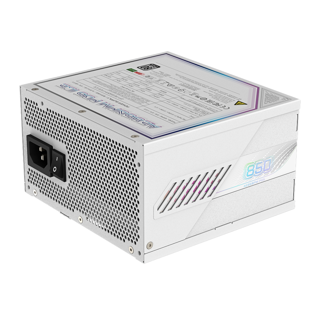 Fuente Gamer Gigabyte 850w Pg5 Ice Aorus Elite Platinum Modular Atx3.0 White