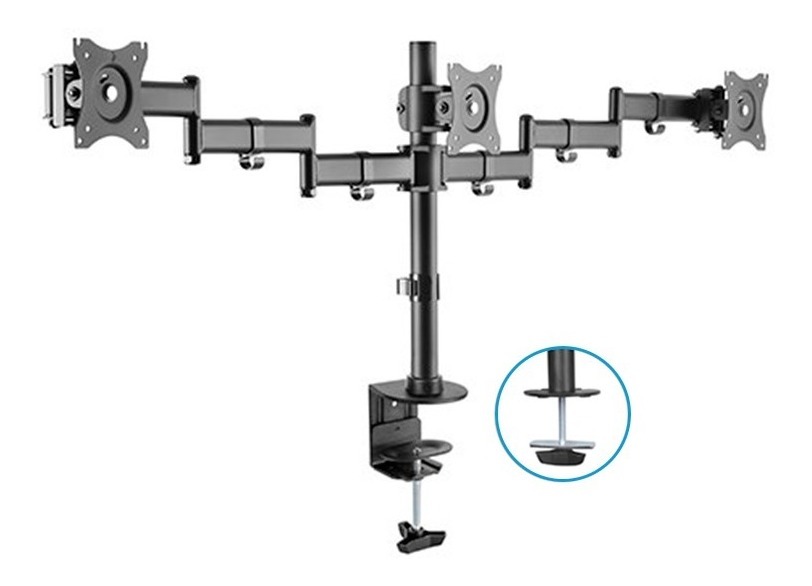 Soporte Intelaid De Escritorio Triple 13/27 Vesa 100x100 It-db3e