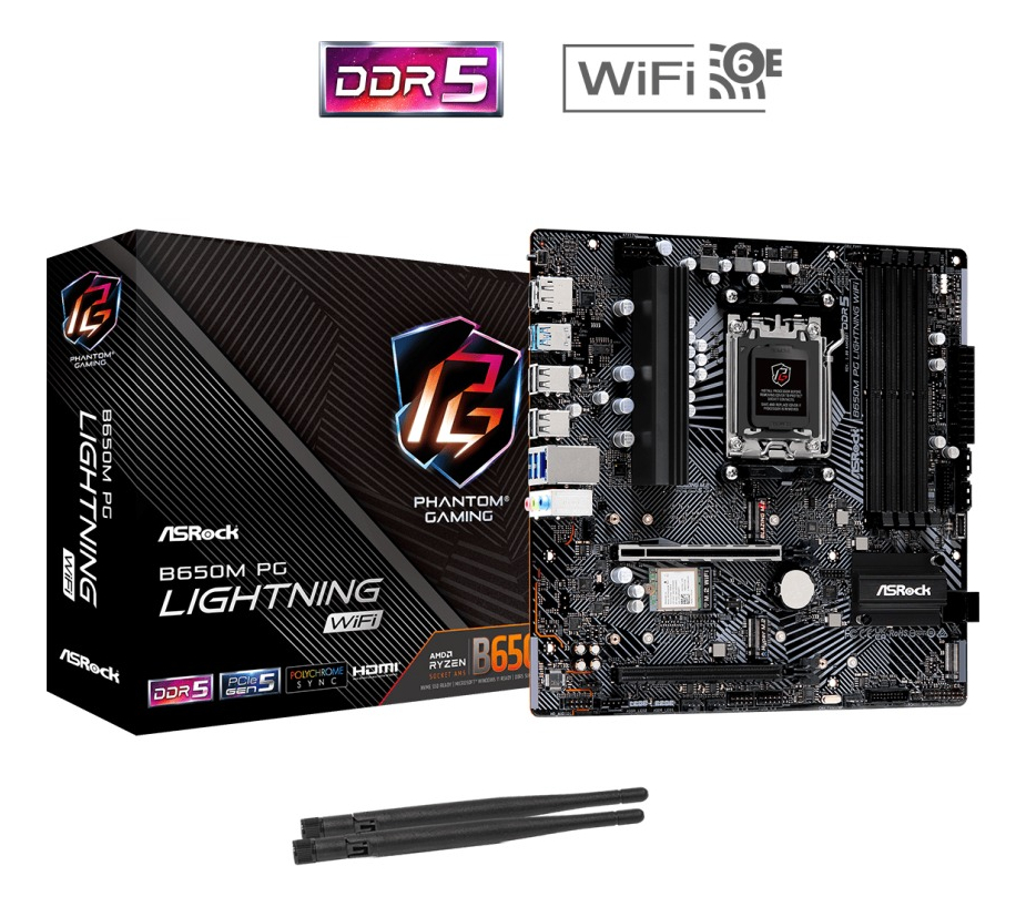 Mother Asrock (am5) B650m Pg Lightning Wifi