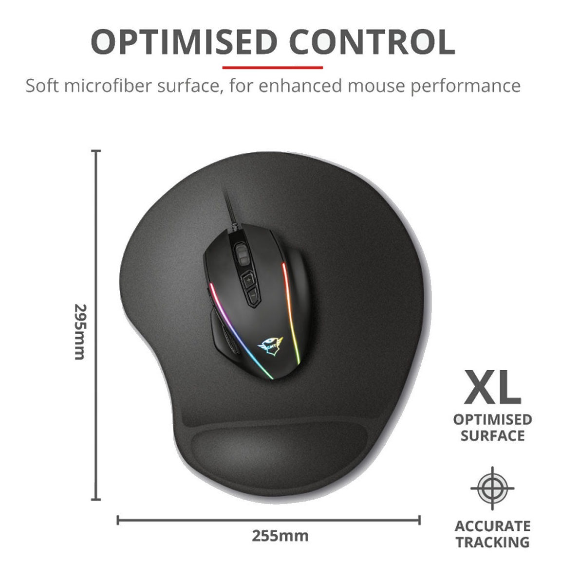 Mouse Pad Trust Bigfoot Black