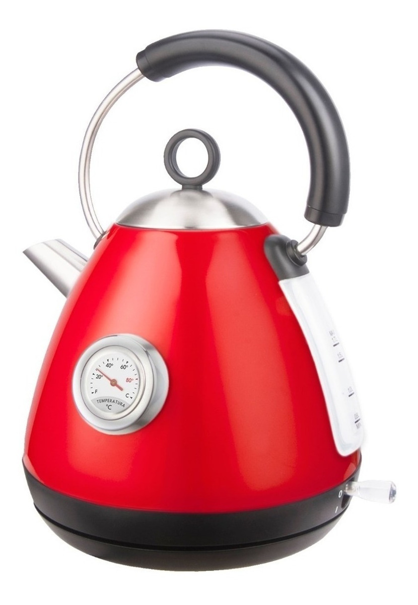 Peabody Jarra Electrica Con Termometro Rojo Kv8215r
