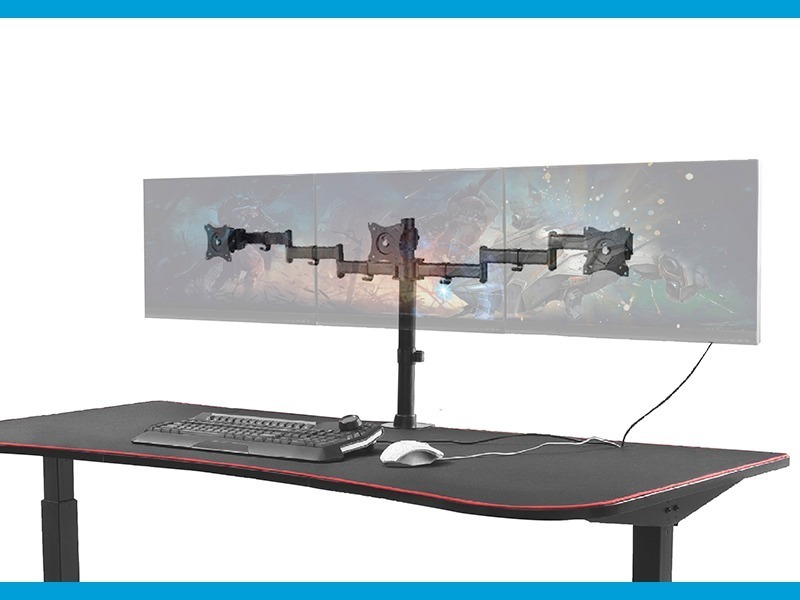 Soporte Intelaid De Escritorio Triple 13/27 Vesa 100x100 It-db3e