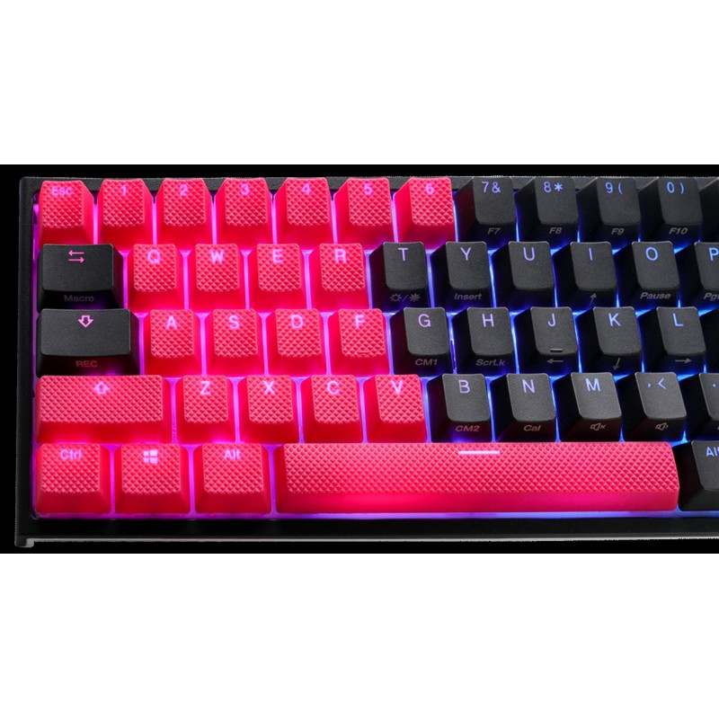 Set 31 Teclas Ducky Goma Traslucidas Rojas Red