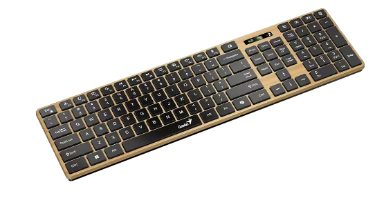 Teclado Wireless Genius Slimstar 7250bt Ai Pine Wood