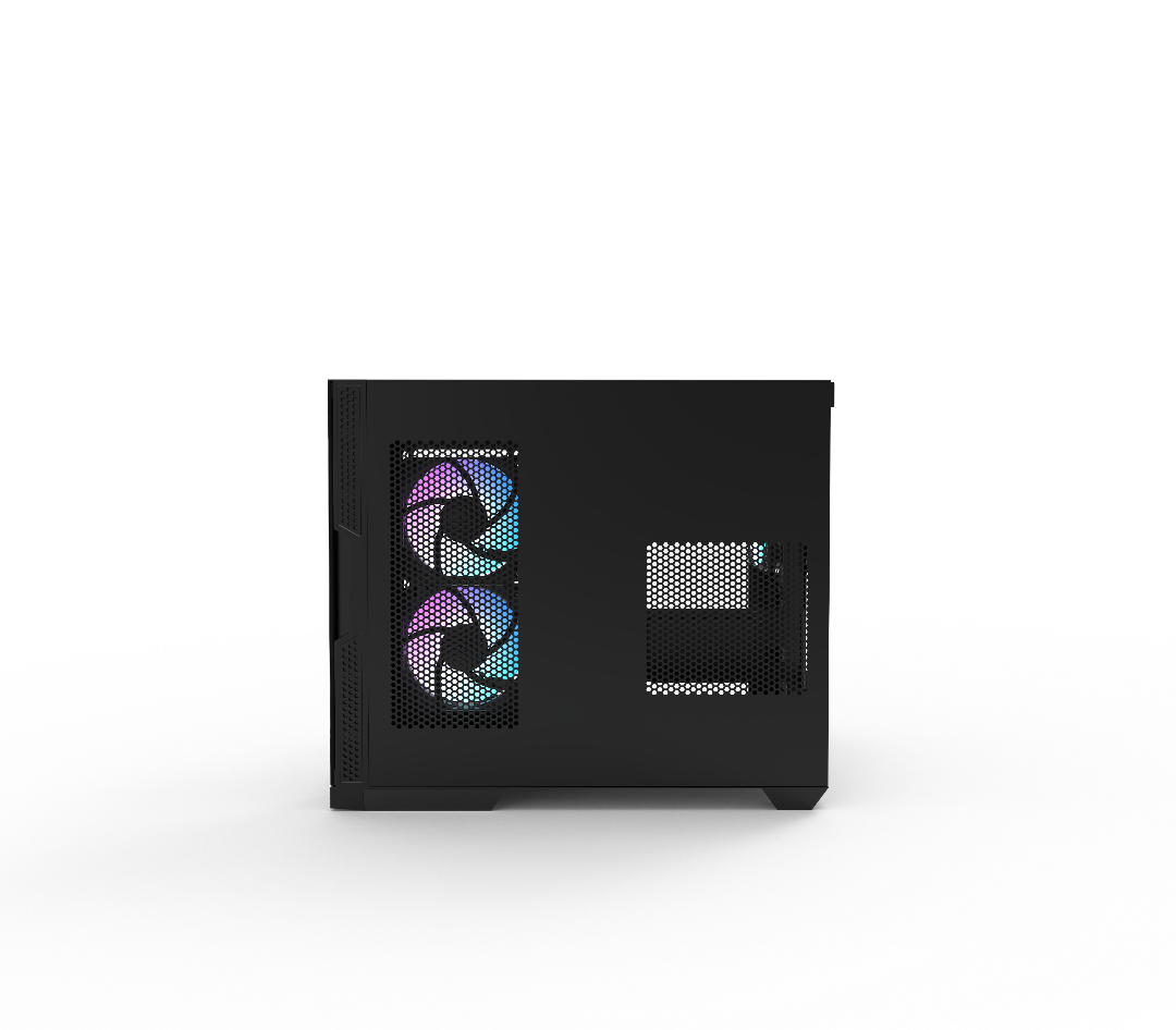 Gabinete Gamer Raidmax Infinita I630 Fishtank Curved Glass Argb Black