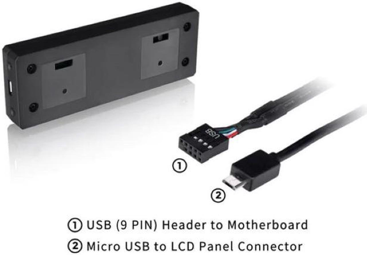 Accesorios Thermaltake Kit De Paneles Lcd 3.9 Black Usb The Tower 300/ceres 330