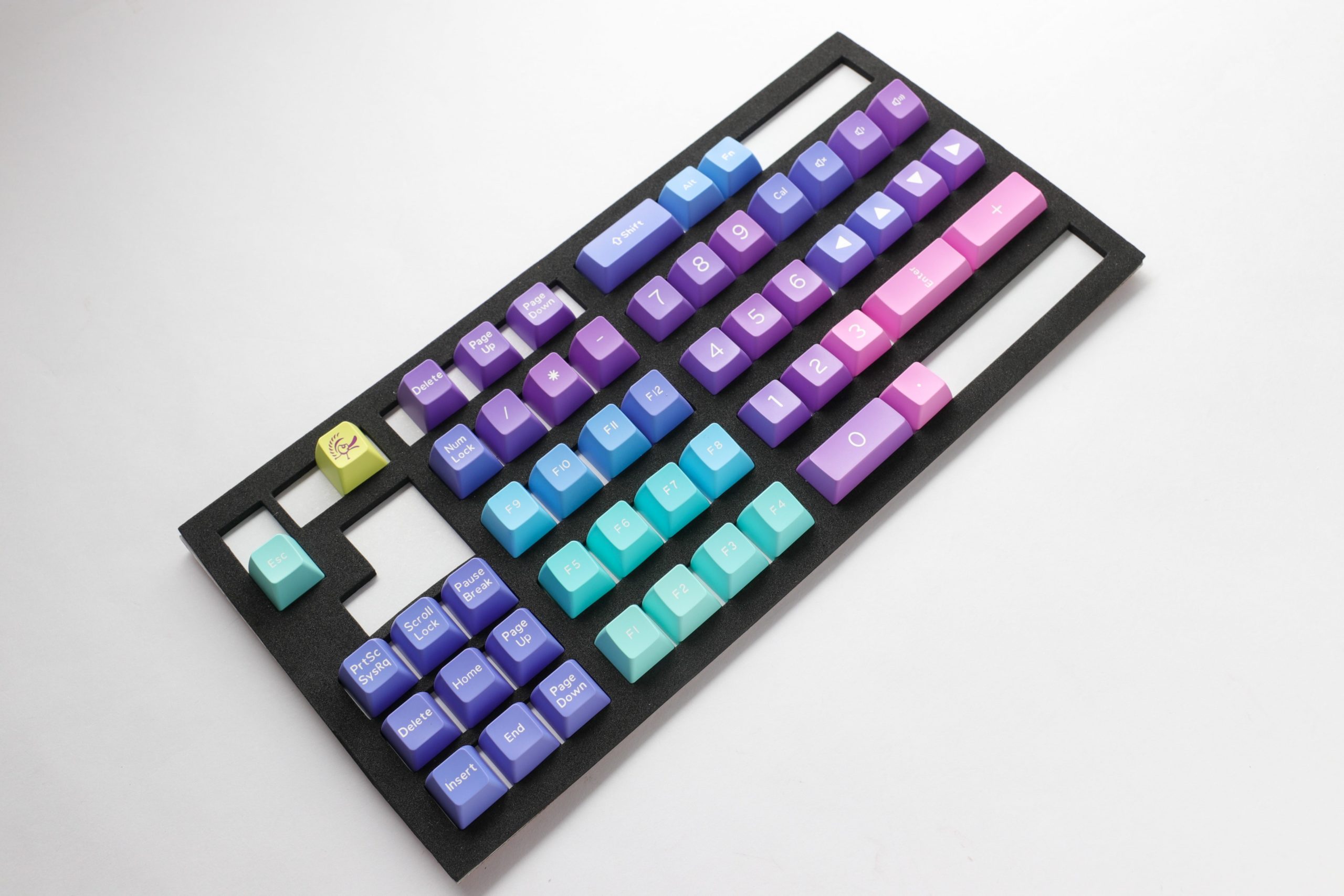 Ducky Keycap Set Azure Sa Us Abs Seamless Double Shot