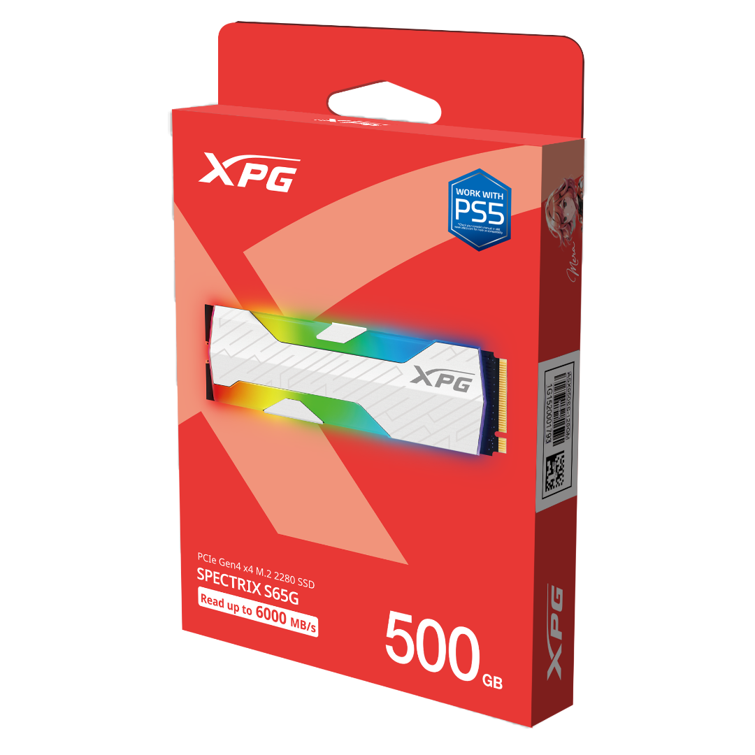 Disco Ssd M.2 500gb Adata Xpg Spectrix S65g Rgb Nvme 4x4