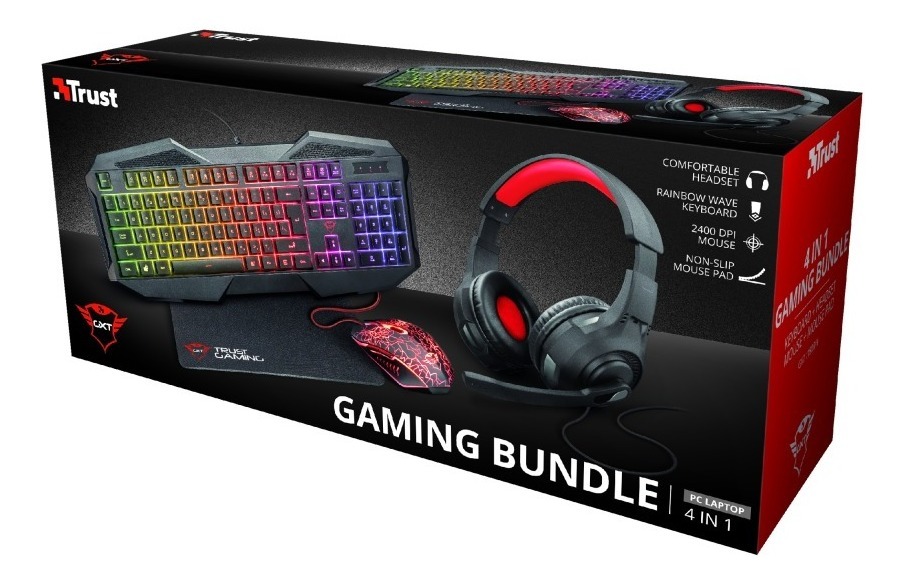Trust Gaming Combo Teclado  4en1 Gxt1180rw