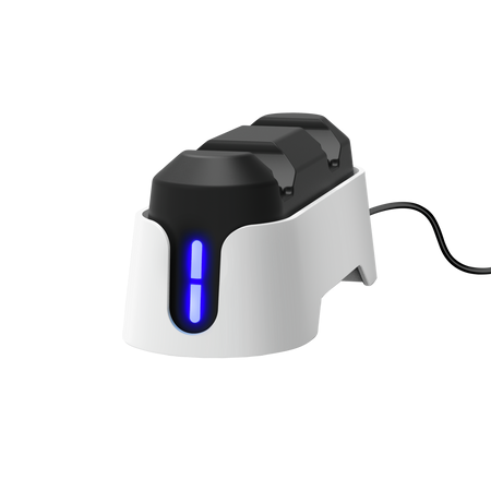 Accesorios Trust Base De Carga Doble Para Mandos Ps5 White Gxt228