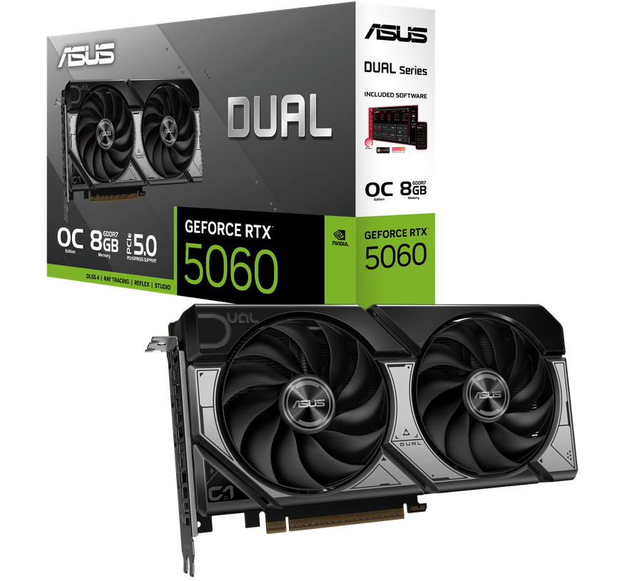 Placa De Video Asus Dual Rtx 5060 Oc 8gb