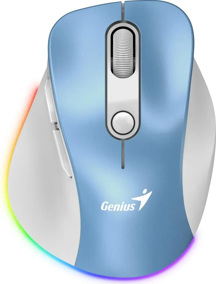 Mouse Genius Rs2 Ergo 9000s Pro Light Blue