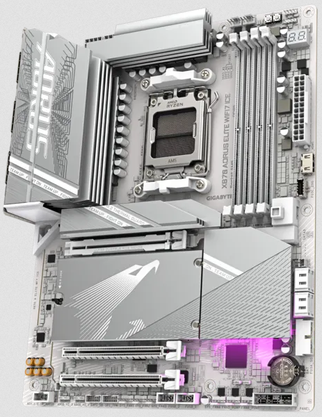 Mother Gigabyte (am5) X870m A Elite Wf7 Ice