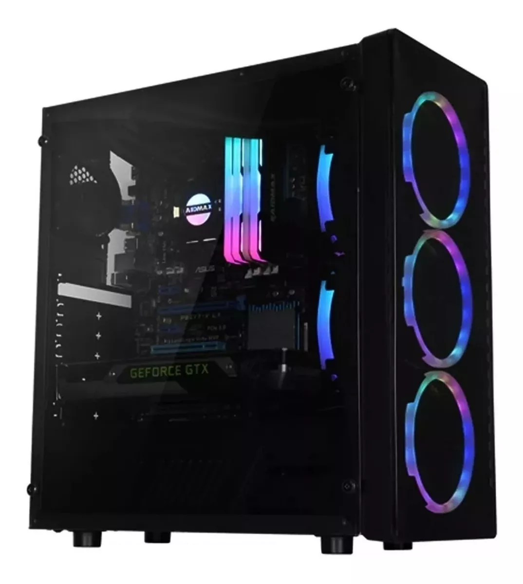 Gabinete Gamer Raidmax Neon Rgb G21 | The Gamer Shop