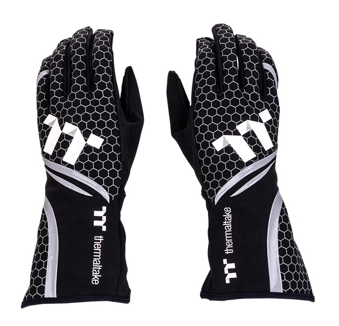 Accesorio Simulador Thermaltake Guantes Black Talle L