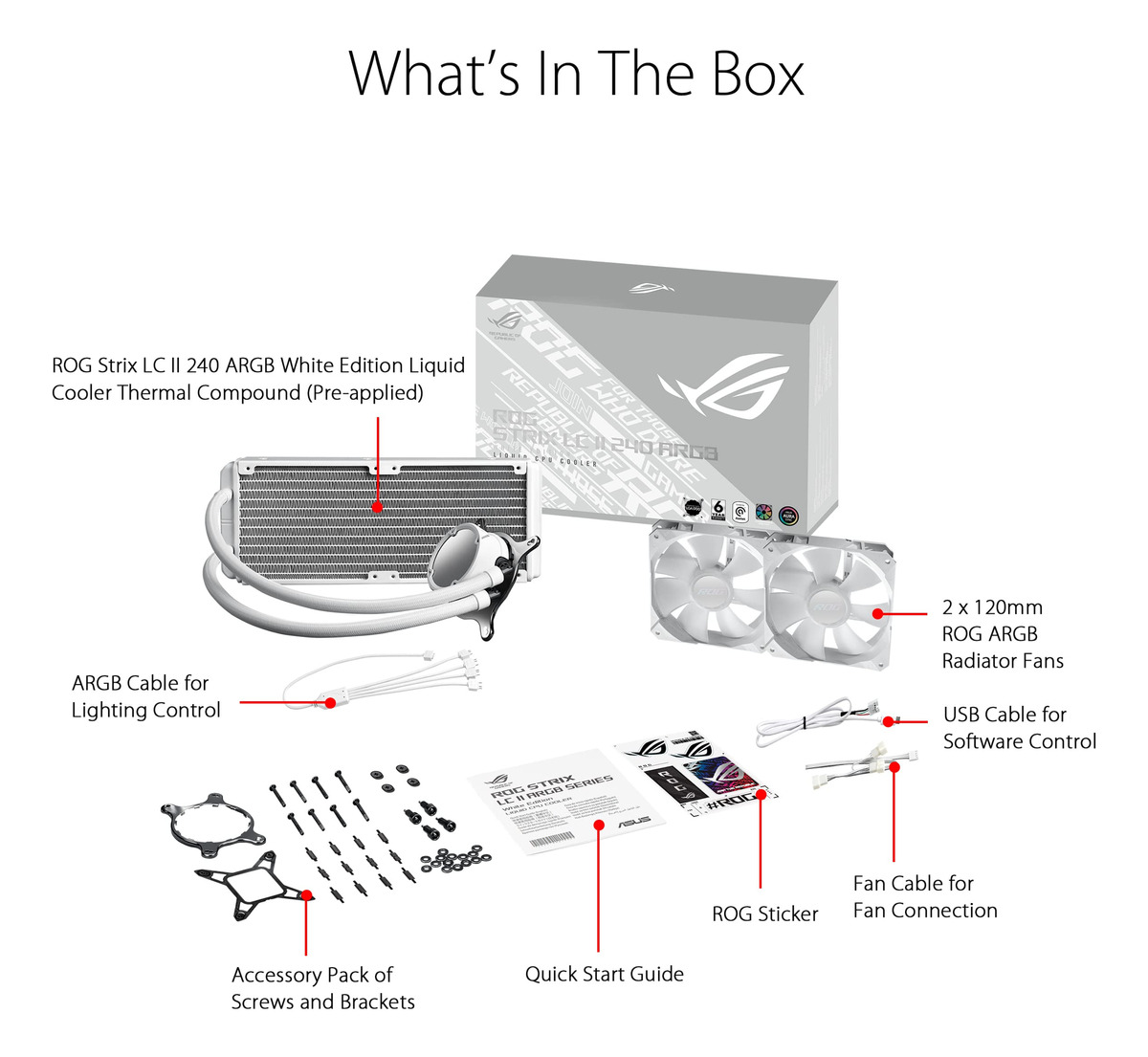 Water Cooler Asus Rog Strix Lc Ii 240 Argb We